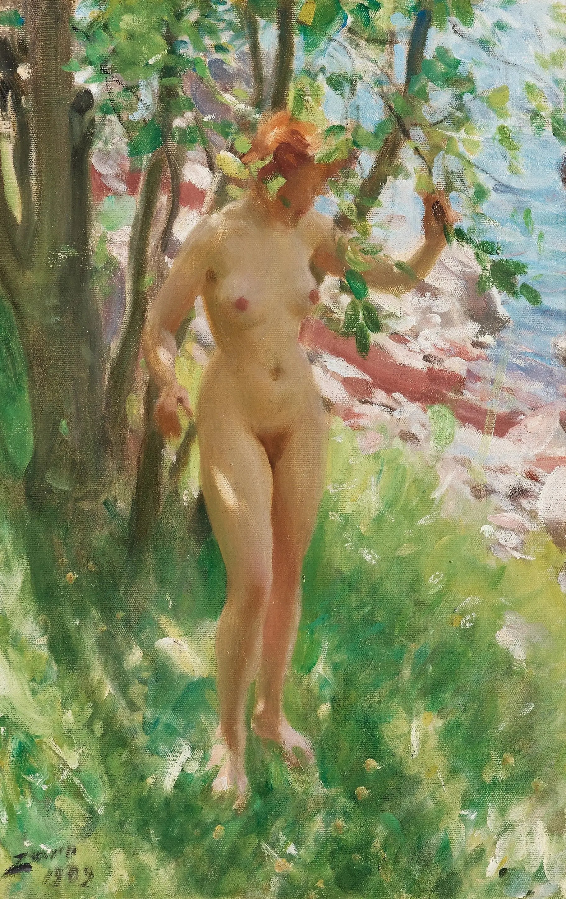 L'Ombre - Anders Zorn image 1 reproduction d’œuvre d’art à l’huile