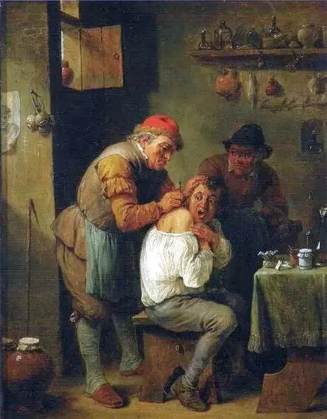 L'Opération. - David Teniers le Jeune image 1 copie de tableau peinte à la main