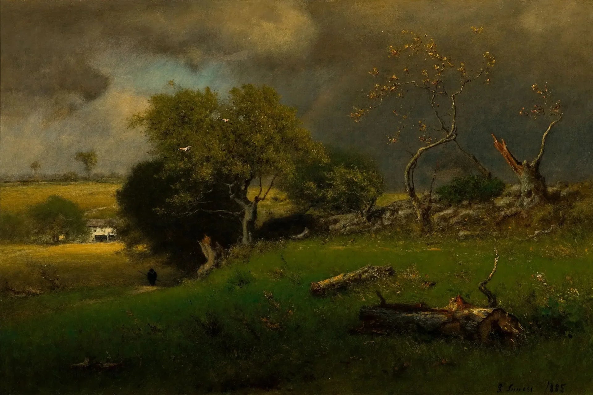 L'Orage - George Inness image 1 reproduction réalisée par Alpha Reproduction