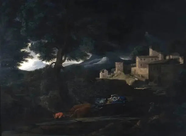 L'Orage - Nicolas Poussin image 1 reproduction de peinture à l’huile