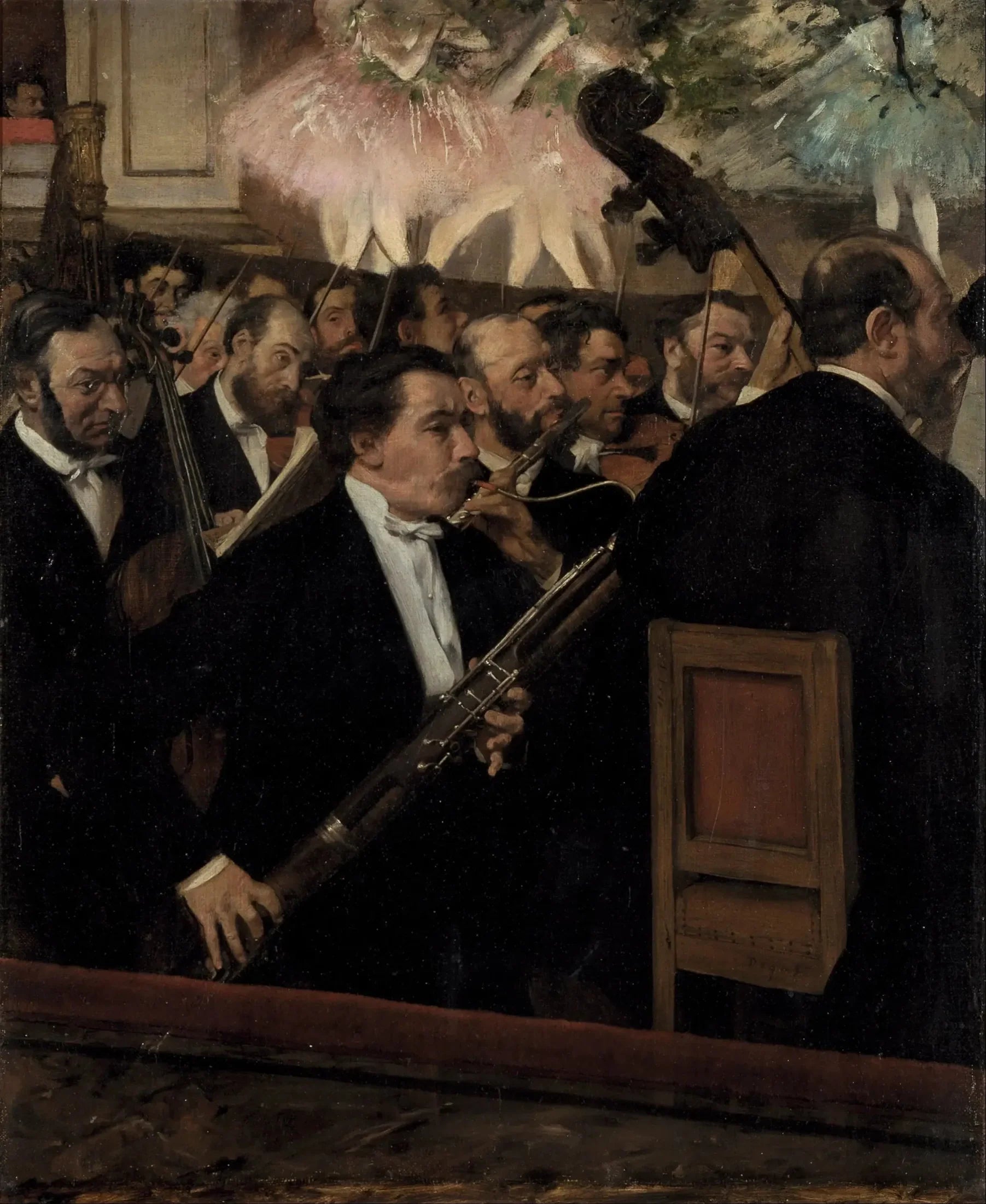L'Orchestre de l'Opéra - Edgar Degas image 1 copie de tableau peinte à la main