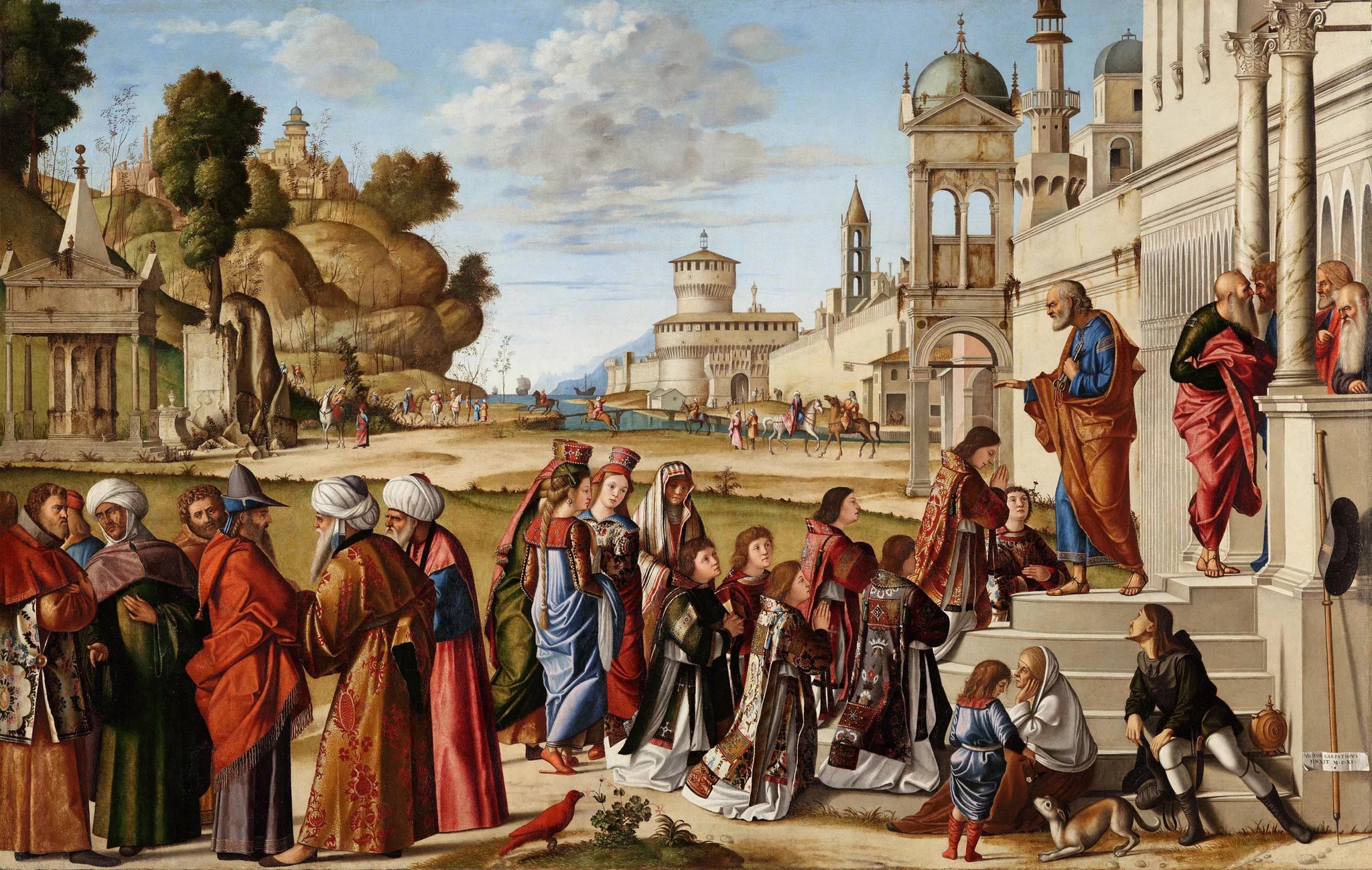 L'ordination de saint Étienne - Vittore Carpaccio image 1 copie peinte à la main à l’huile