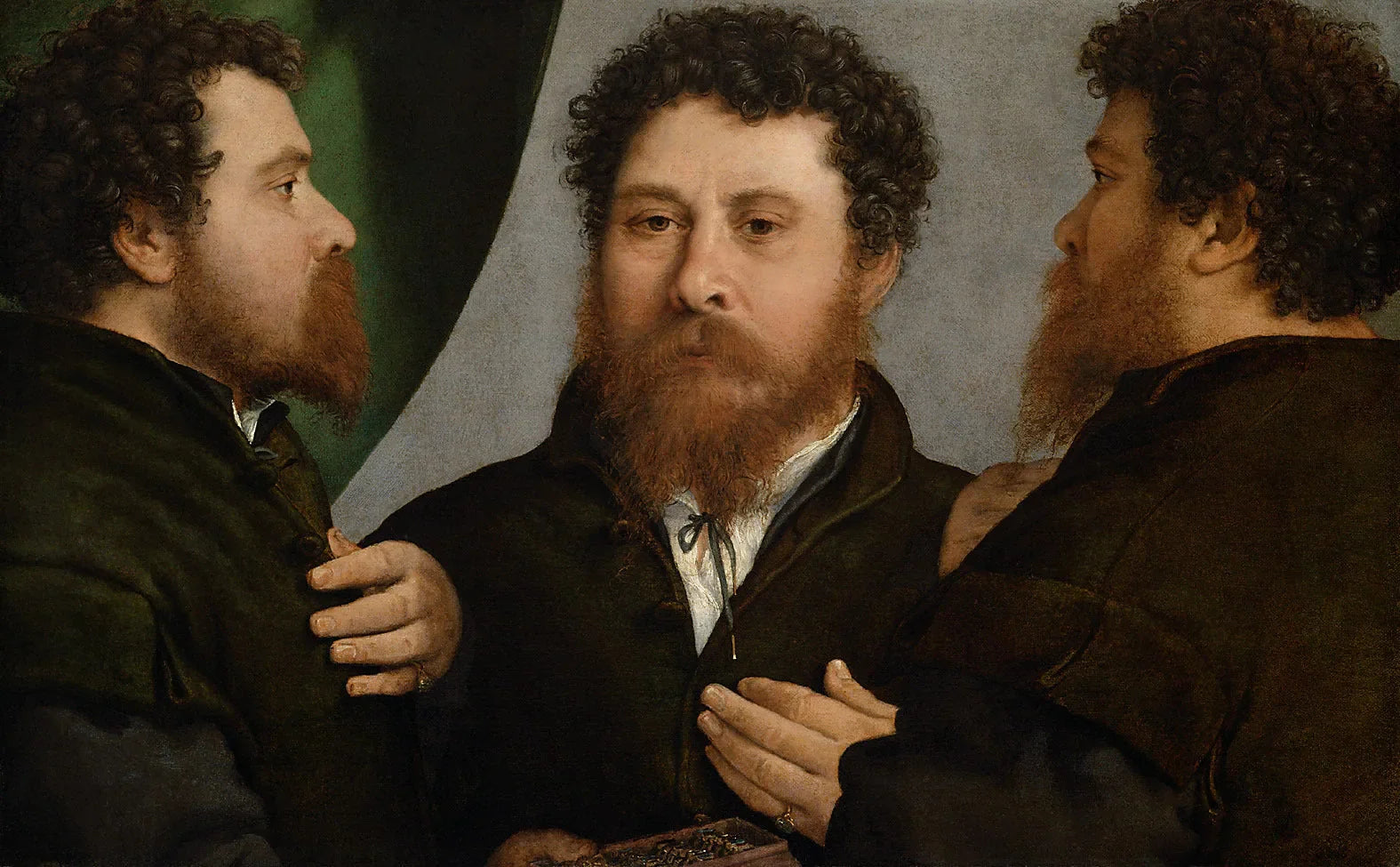 L'Orfèvre aux trois visages - Lorenzo Lotto image 1 reproduction d’œuvre d’art à l’huile