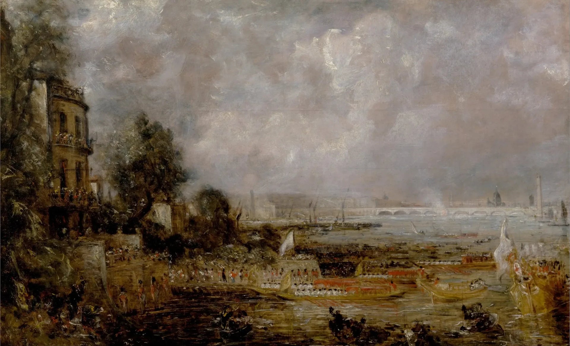 L'ouverture du pont de Waterloo - John Constable image 1 copie de tableau peinte à la main