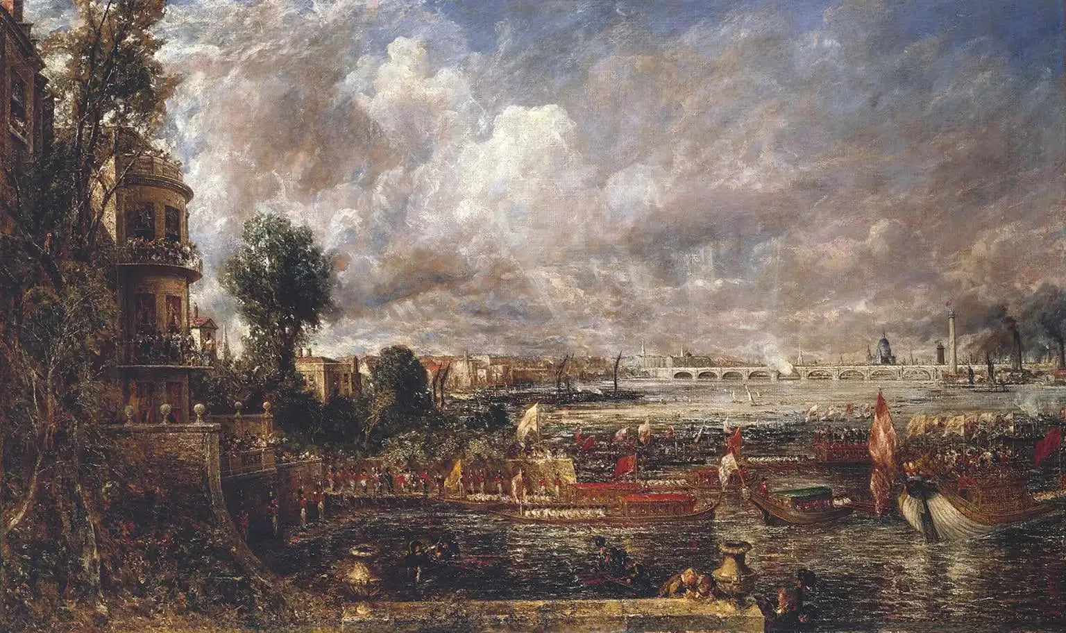 L'ouverture du pont de Waterloo - John Constable image 1 reproduction réalisée par Alpha Reproduction