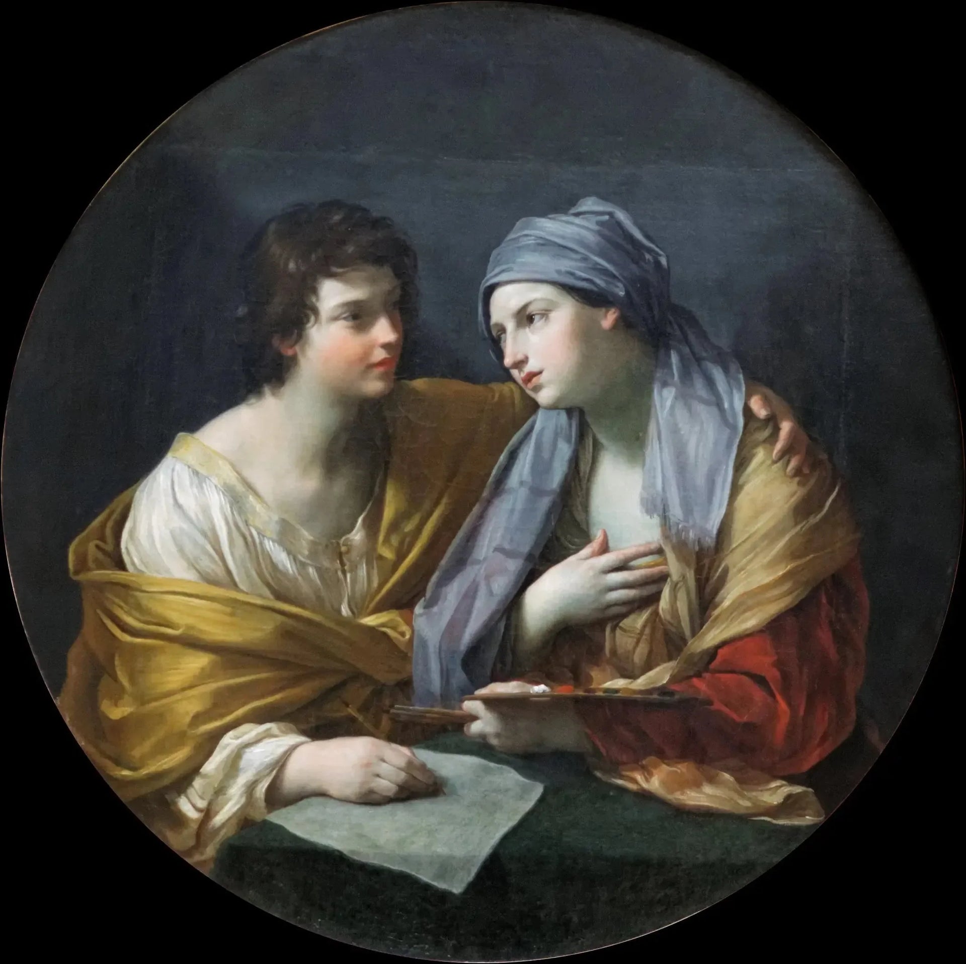 L'Union du Dessin et de la Couleur - Guido Reni image 1 reproduction artisanale de tableau
