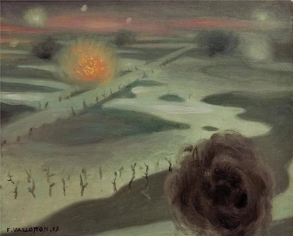 L'Yser - Félix Vallotton image 1 reproduction de peinture à l’huile