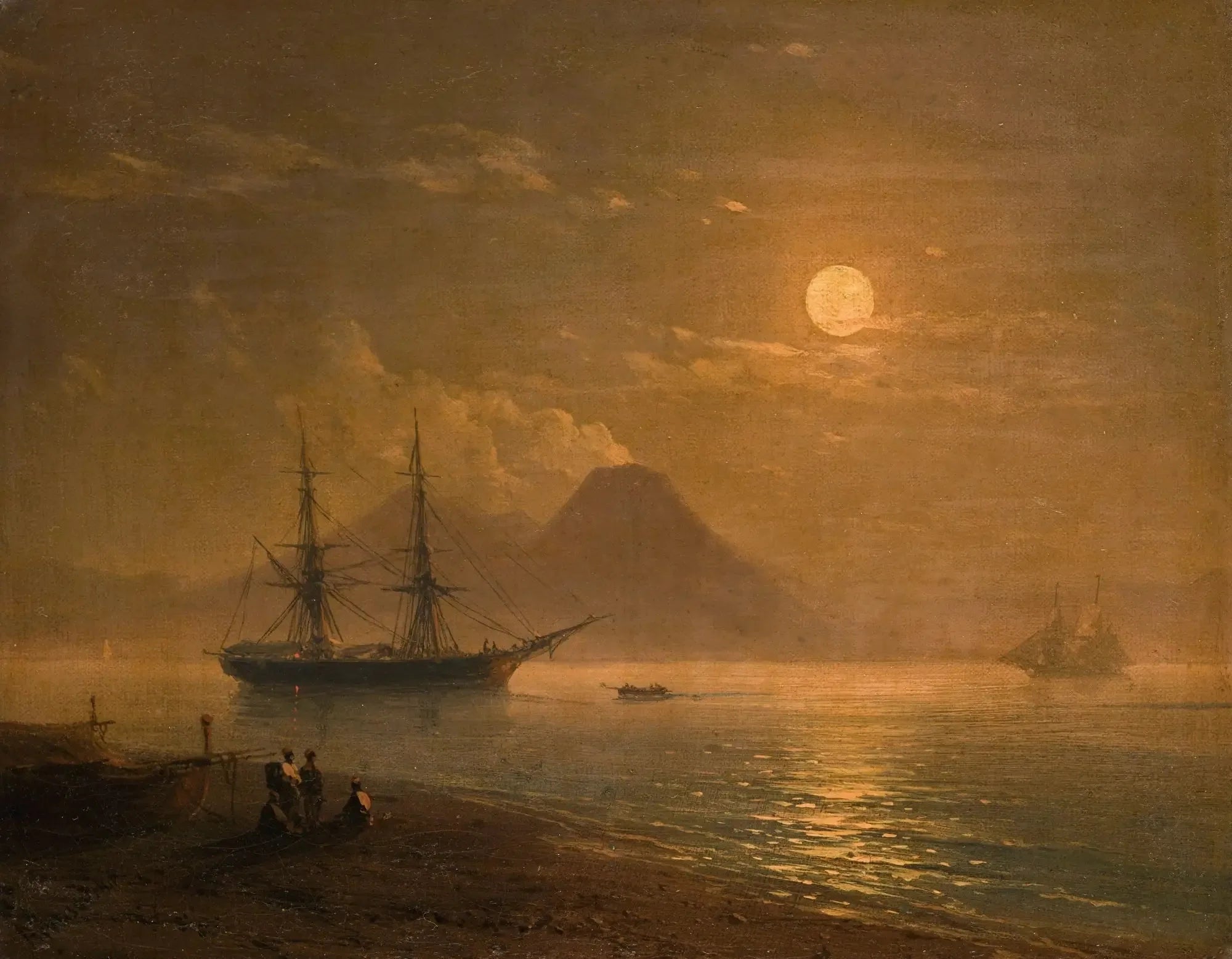 La baie de Naples. - Ivan Aïvazovski image 1 reproduction artisanale de tableau