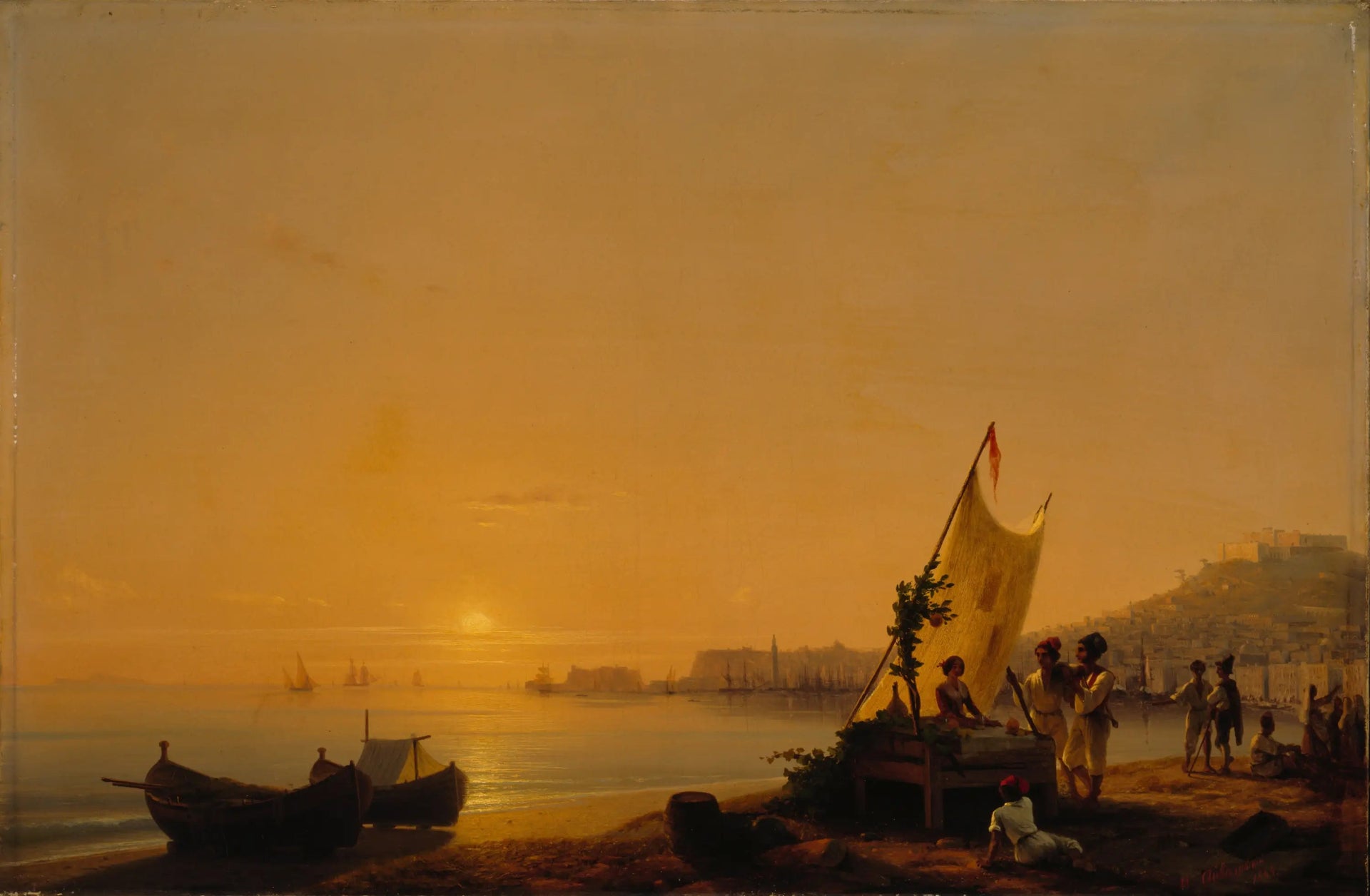La baie de Naples - Ivan Aïvazovski image 1 reproduction réalisée par Alpha Reproduction