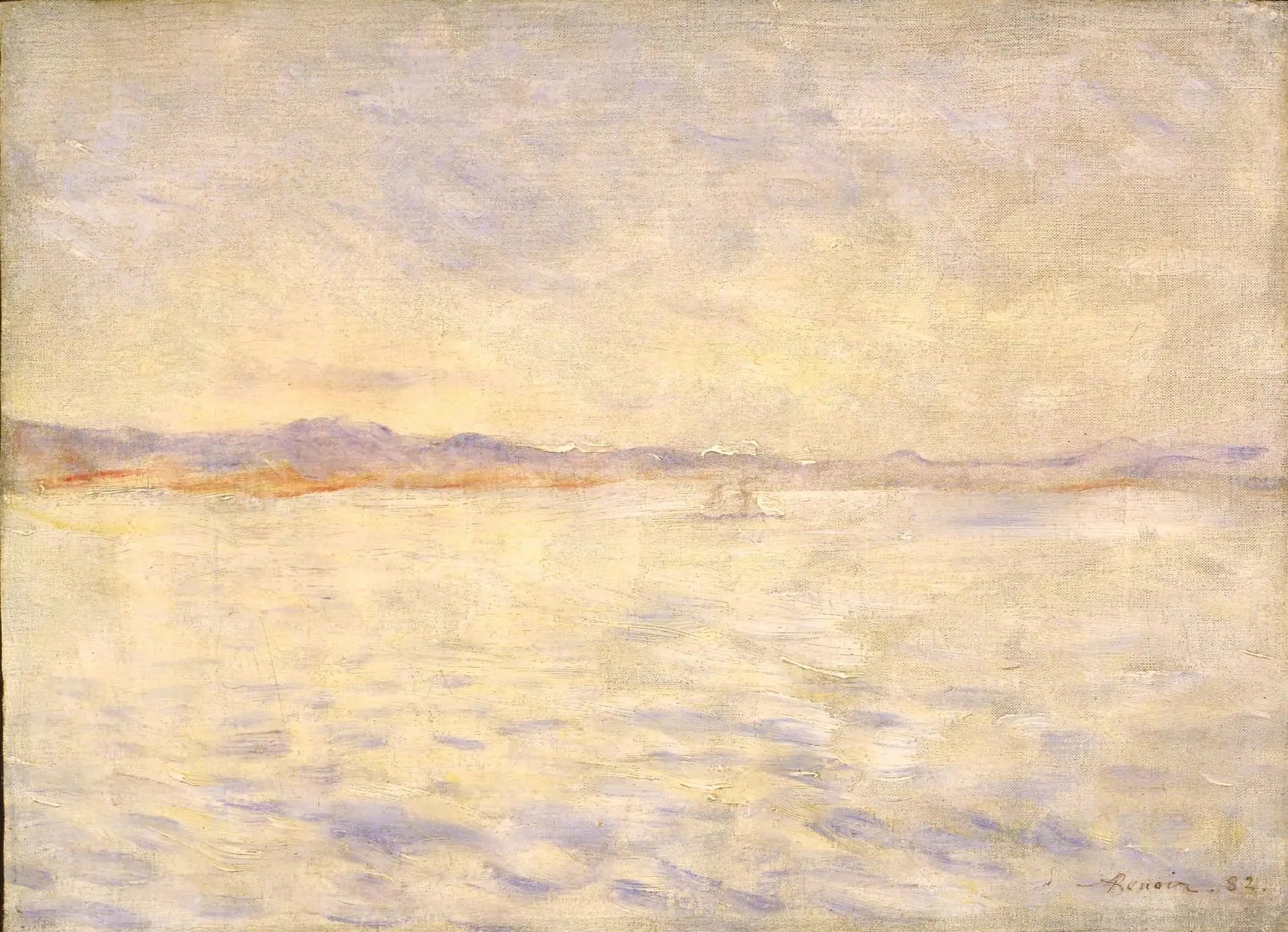 La baie de Naples - Pierre-Auguste Renoir image 1 copie de tableau peinte à la main