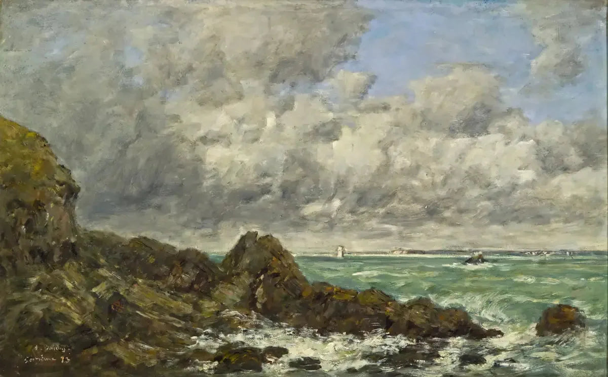 La baie de Portrieux - Eugène Boudin image 1 tableau peint à l’huile sur toile