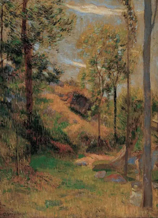 La baignade devant le port de Pont-Aven - Paul Gauguin