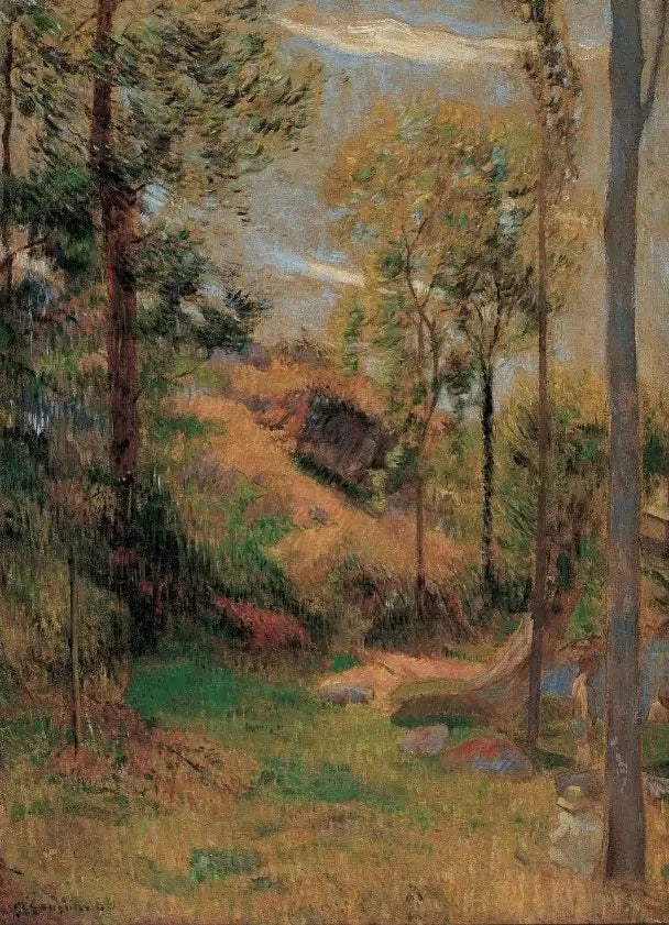 La baignade devant le port de Pont-Aven - Paul Gauguin image 1 reproduction réalisée par Alpha Reproduction
