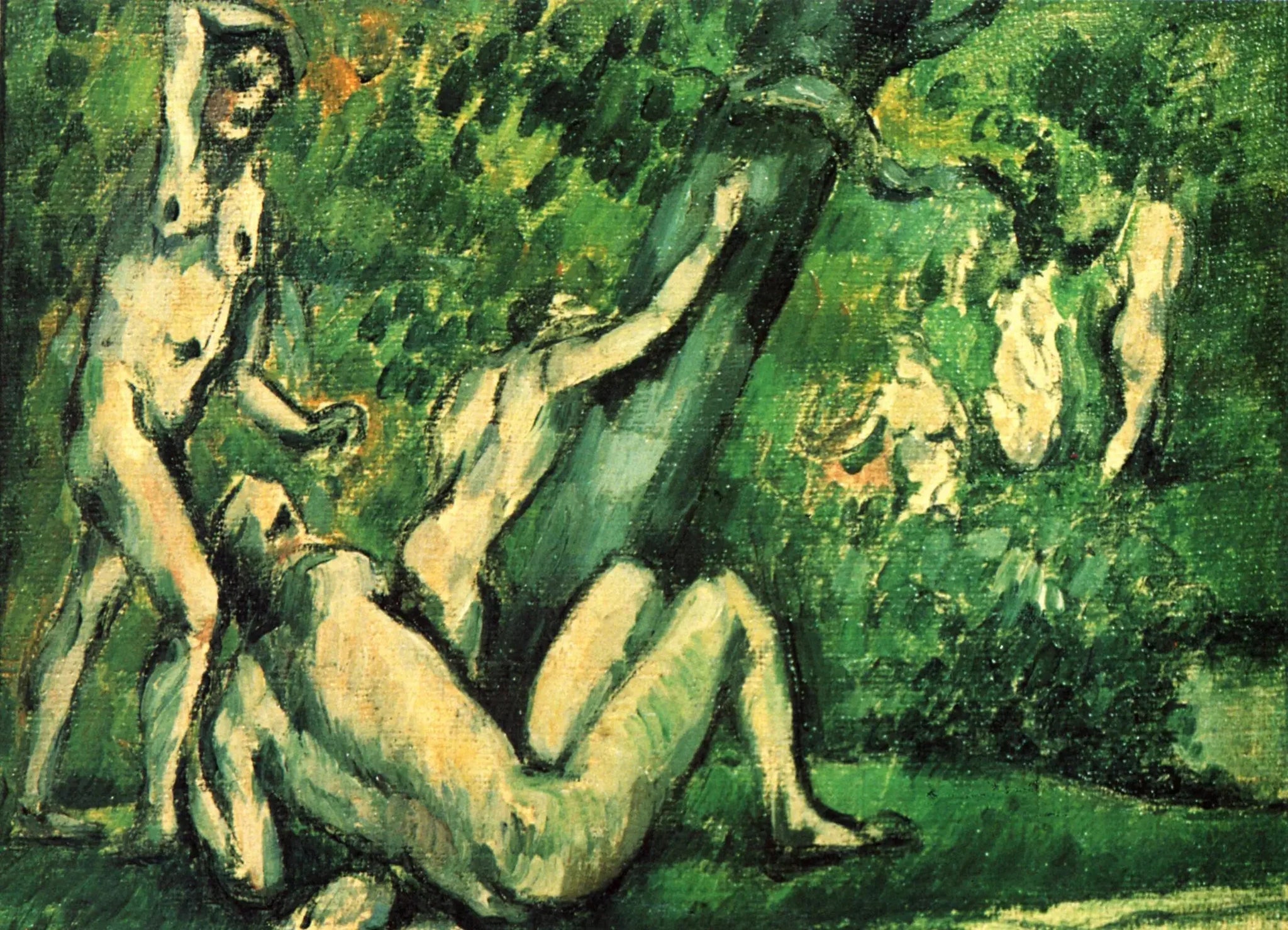 La baignade - Paul Cézanne image 1 tableau peint à l’huile sur toile