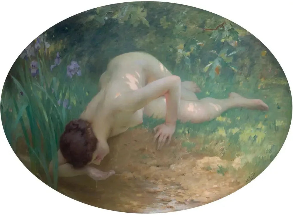 La baigneuse - Charles Amable Lenoir image 1 tableau peint à l’huile sur toile