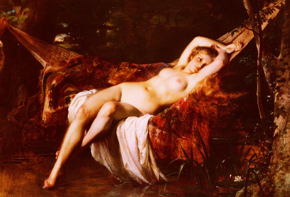 La baigneuse - Léon Perrault image 1 reproduction de peinture à l’huile