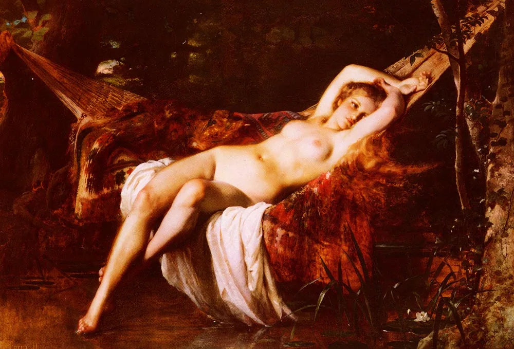 La baigneuse - Léon Perrault image 1 reproduction de peinture à l’huile