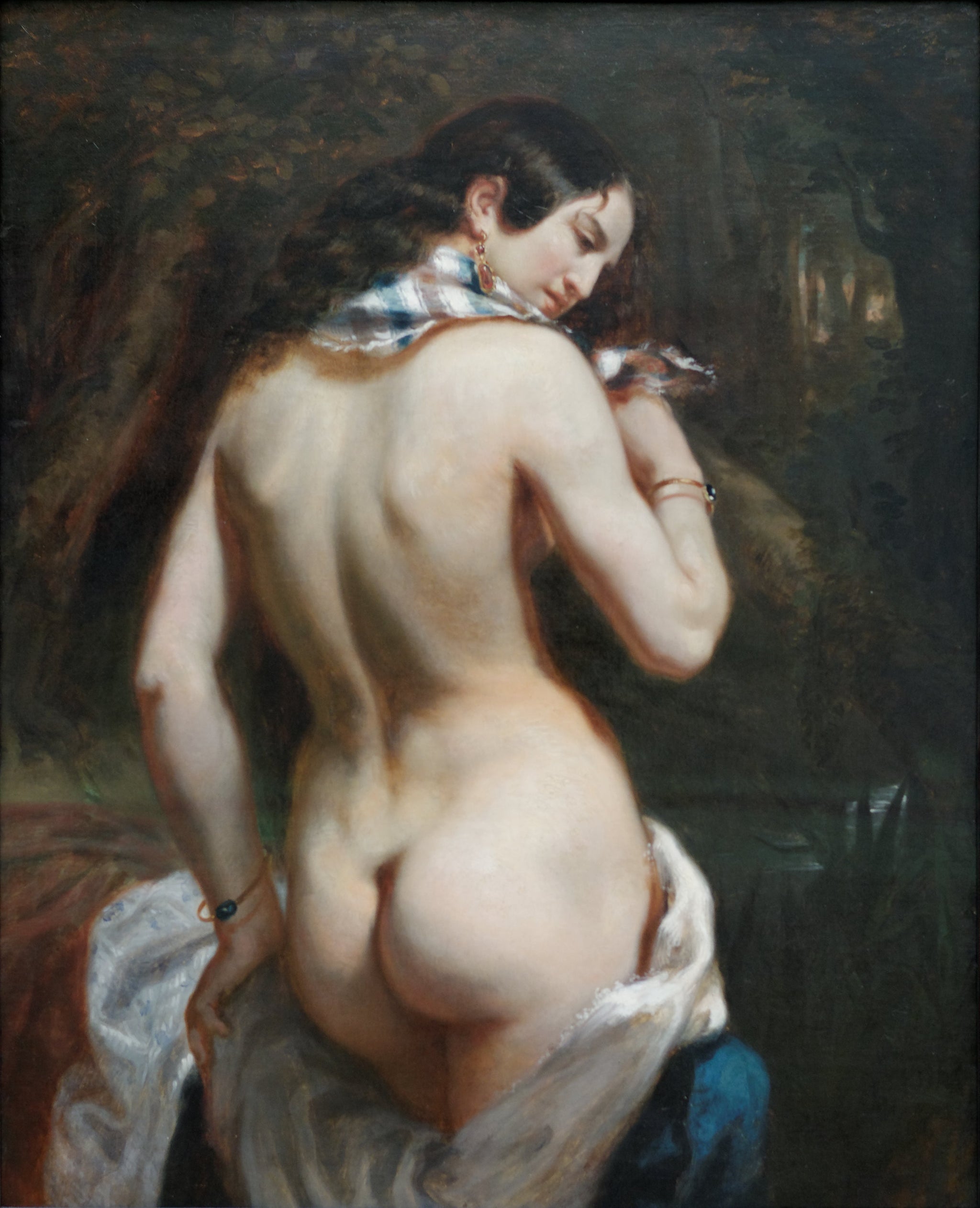 La baigneuse (vue de dos) - Théodore Chassériau image 1 reproduction de peinture à l’huile