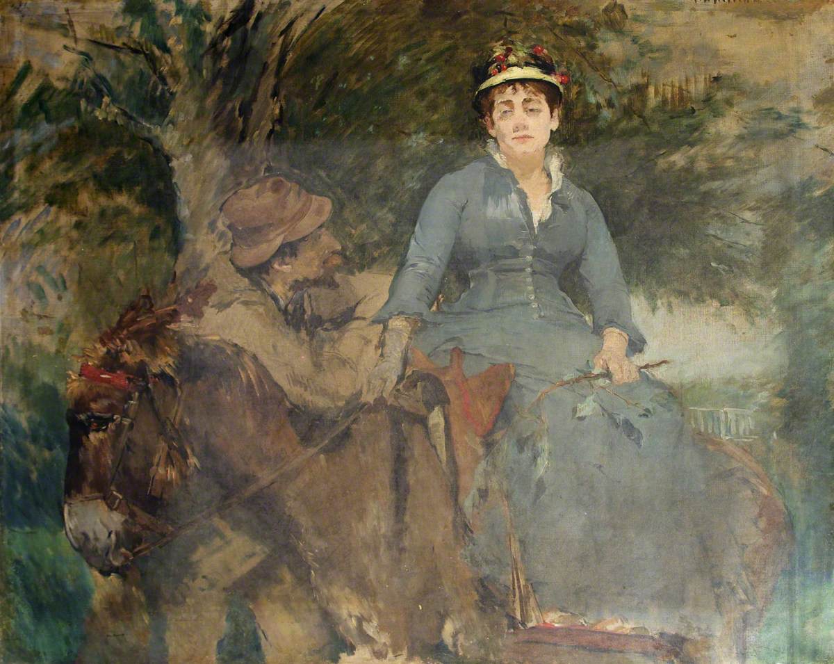 La balade à dos d’âne - Eva Gonzalès image 1 reproduction réalisée par Alpha Reproduction