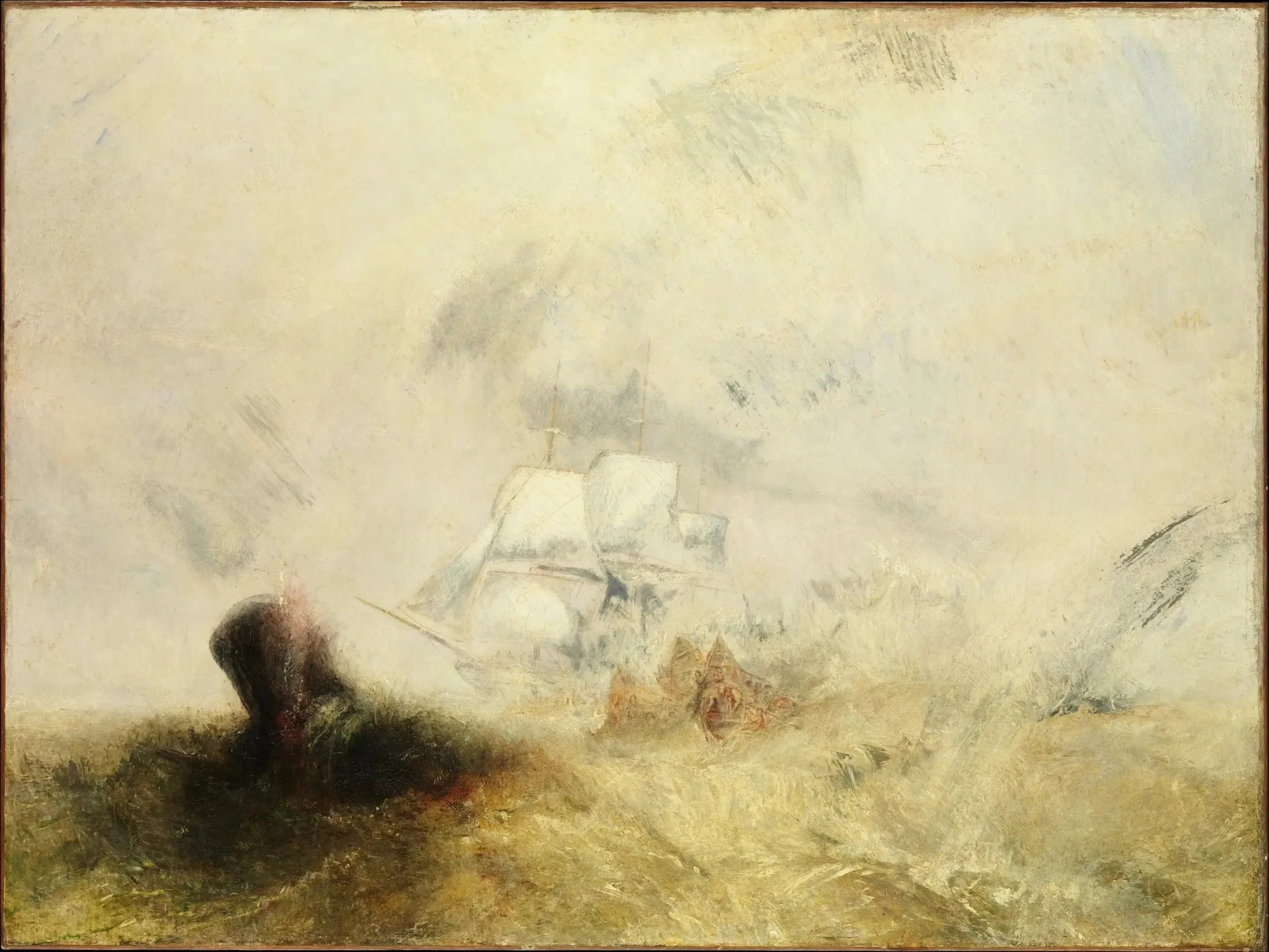 La Baleinière - J. M. W. Turner image 1 reproduction de peinture à l’huile