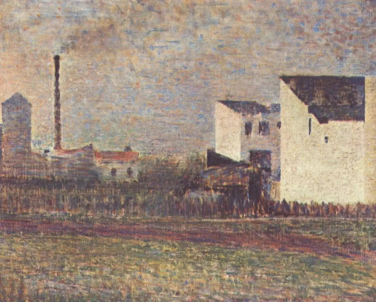 La Banlieue - Georges Seurat image 1 copie peinte à la main à l’huile