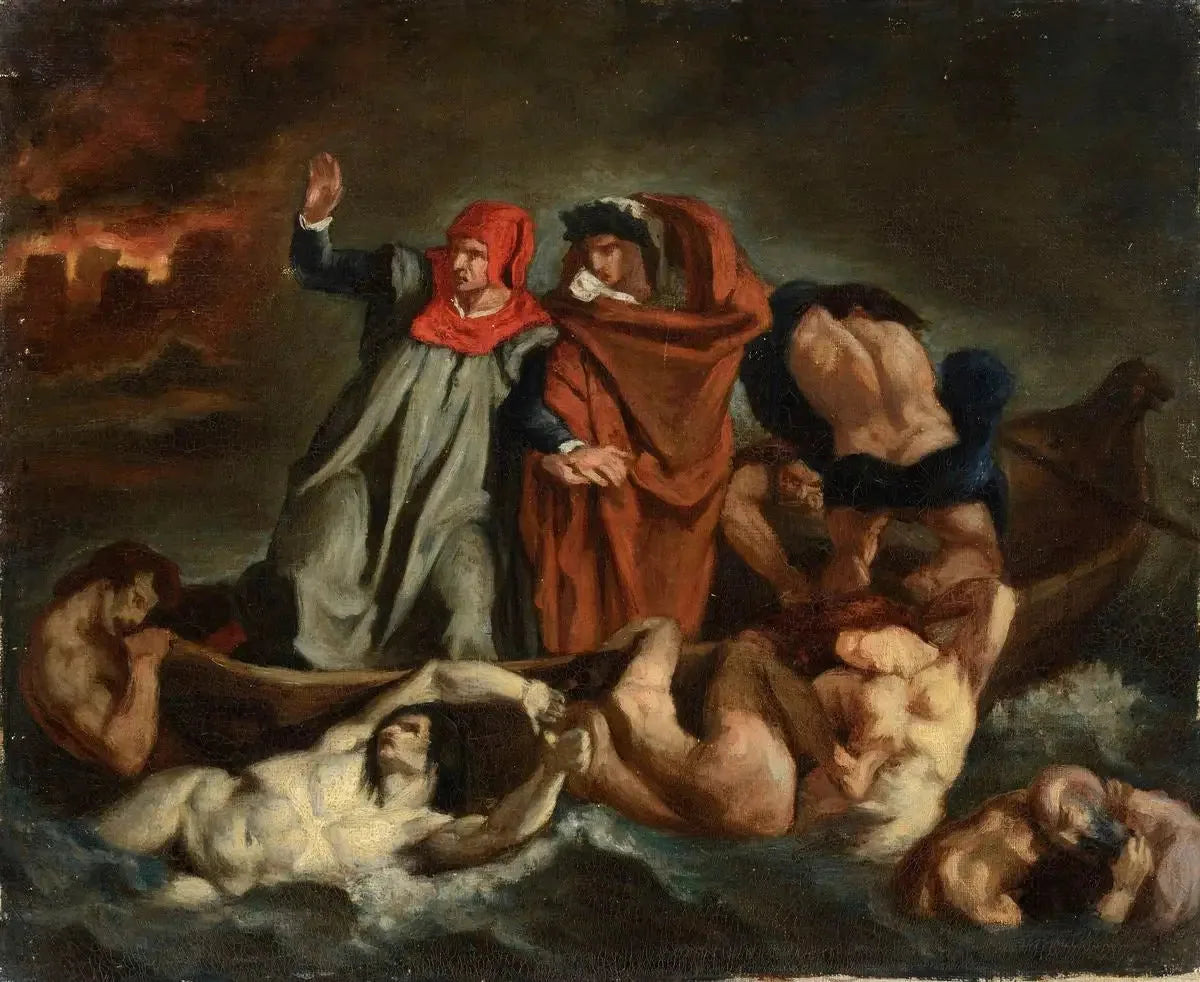 La Barque de Dante - Édouard Manet image 1 copie peinte à la main à l’huile