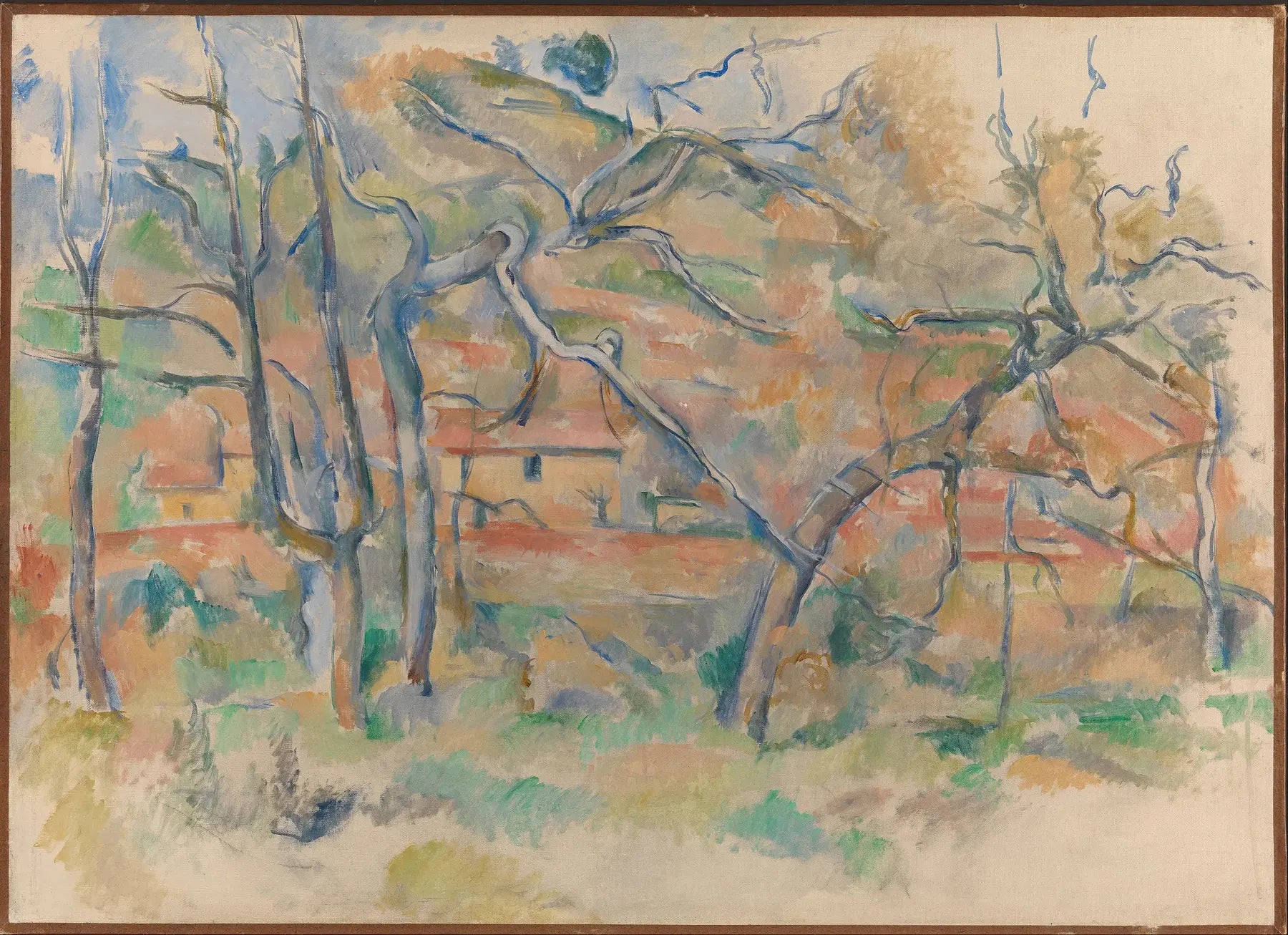 La Bastide La Durane dans la plaine de Valcros I - Paul Cézanne image 1 reproduction réalisée par Alpha Reproduction