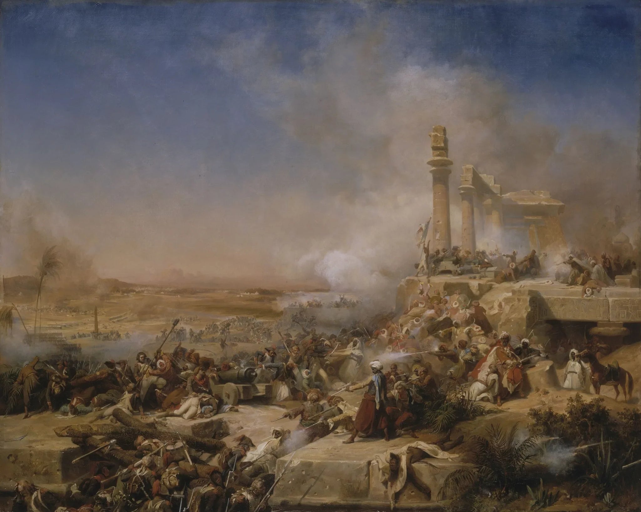 La Bataille d'Héliopolis - Léon Cogniet image 1 copie de tableau peinte à la main