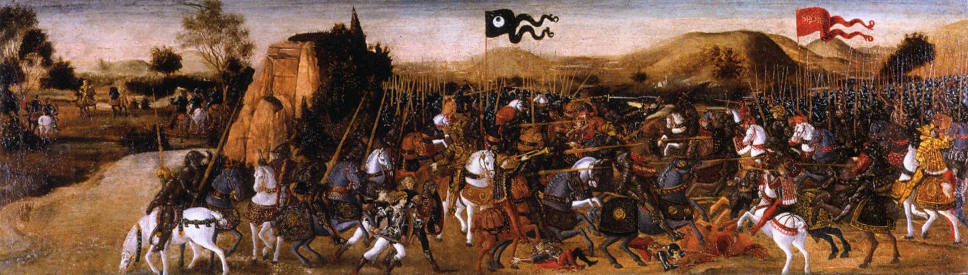 La Bataille de Pydna - Andrea del Verrocchio image 1 copie peinte à la main à l’huile