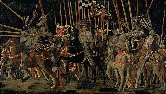 La Bataille de San Romano - Paolo Uccello image 1 reproduction artisanale de tableau