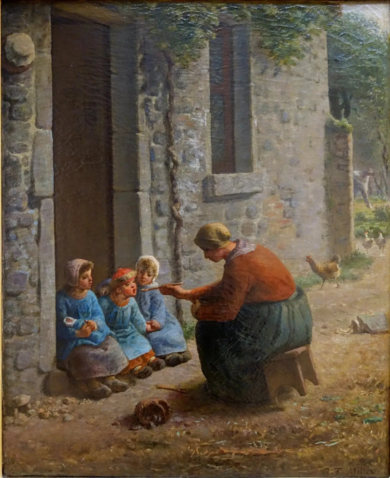 La Becquée - Jean-François Millet