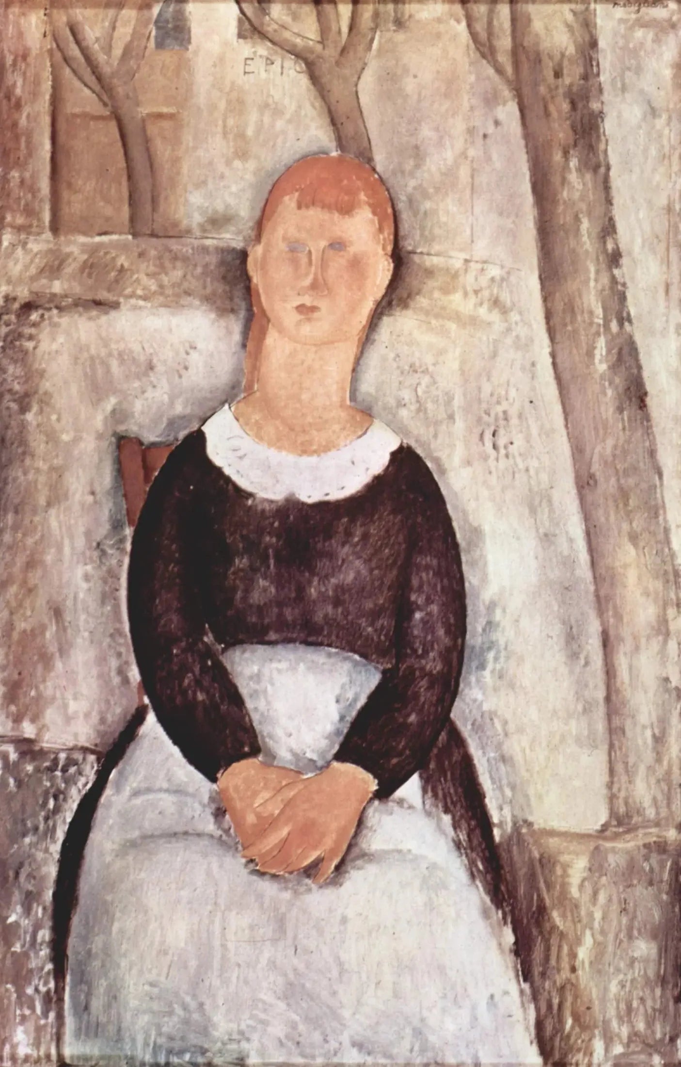 La Belle Droguiste - Amedeo Modigliani image 1 copie de tableau peinte à la main