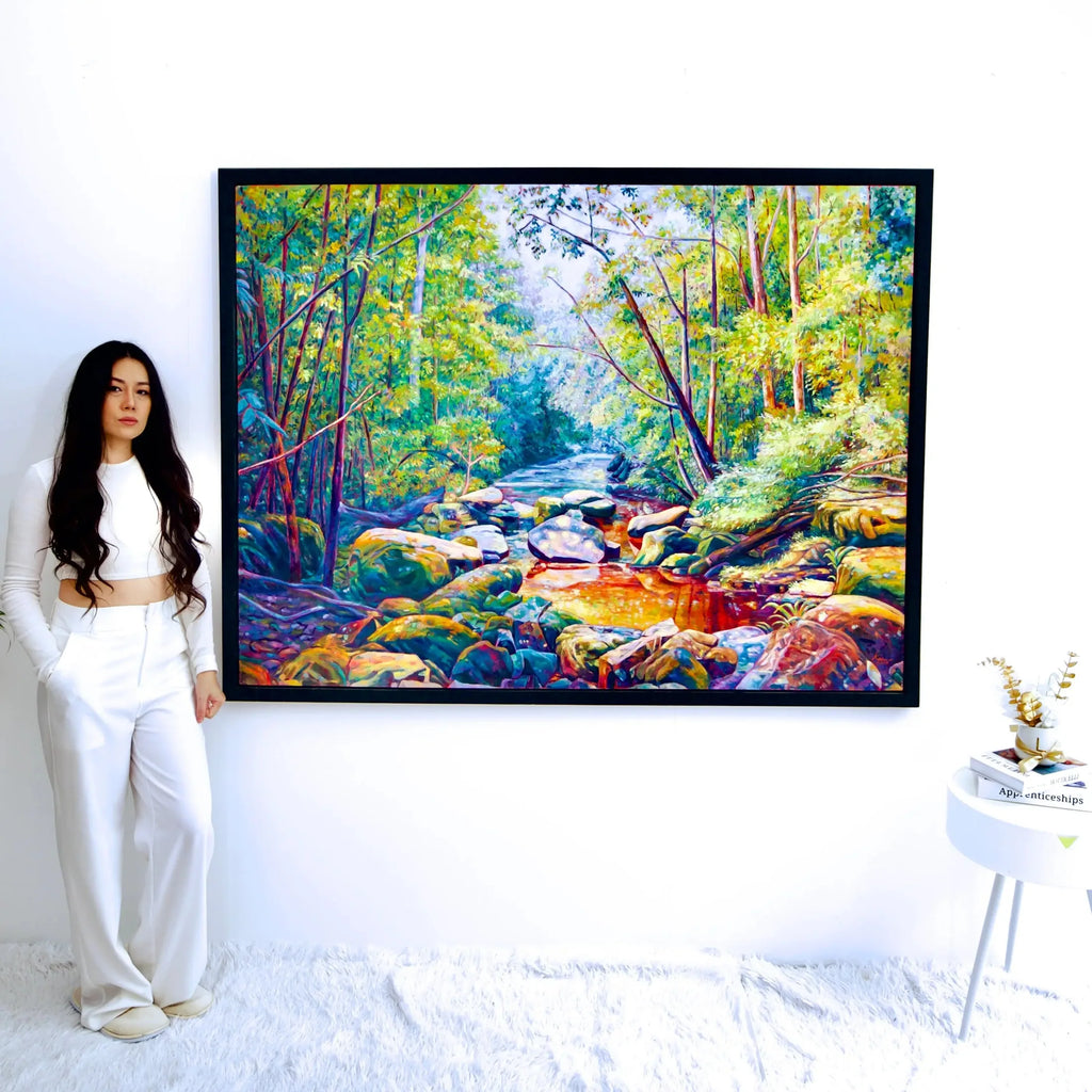 La Belle Forêt | 160 X 120 cm image 3 tableau peint à l’huile sur toile
