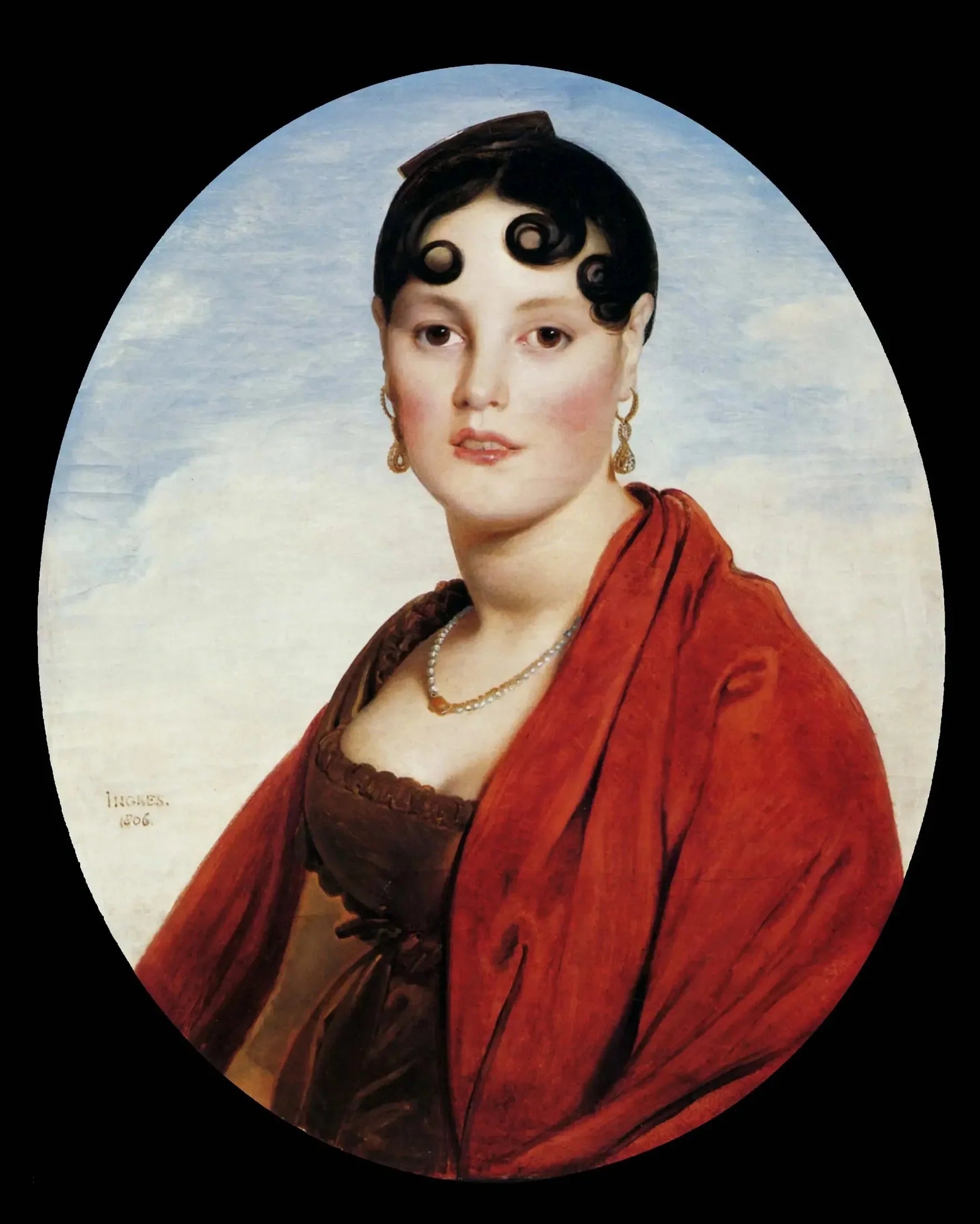 La Belle Zélie - Jean-Auguste-Dominique Ingres image 1 copie de tableau peinte à la main