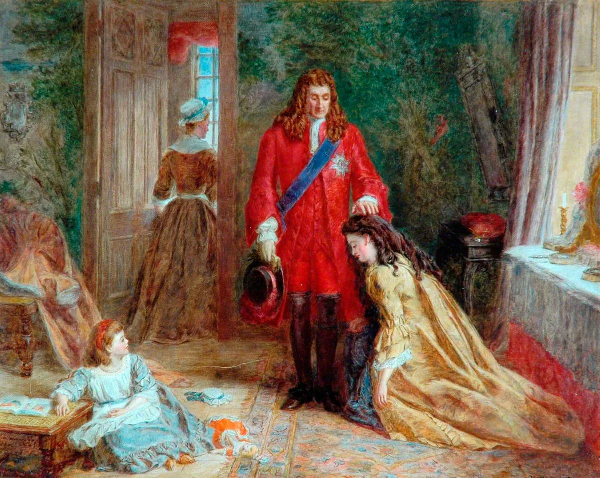 La bénédiction du duc - William Powell Frith image 1 reproduction de peinture à l’huile