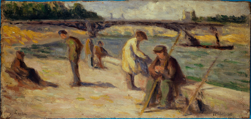 La berge du quai Malaquais - Maximilien Luce