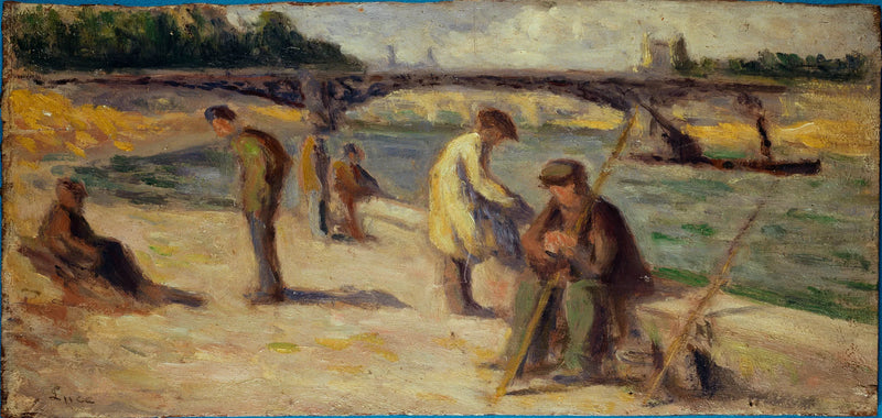 La berge du quai Malaquais - Maximilien Luce