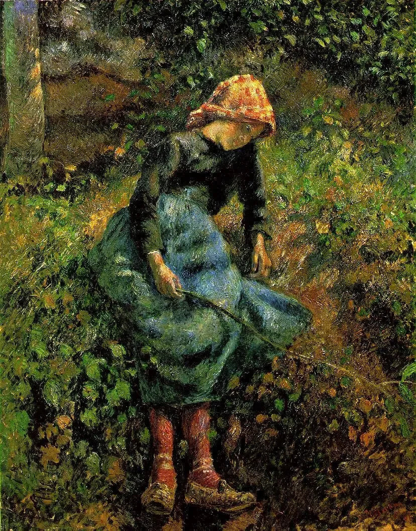 La Bergère - Camille Pissarro image 1 copie de tableau peinte à la main