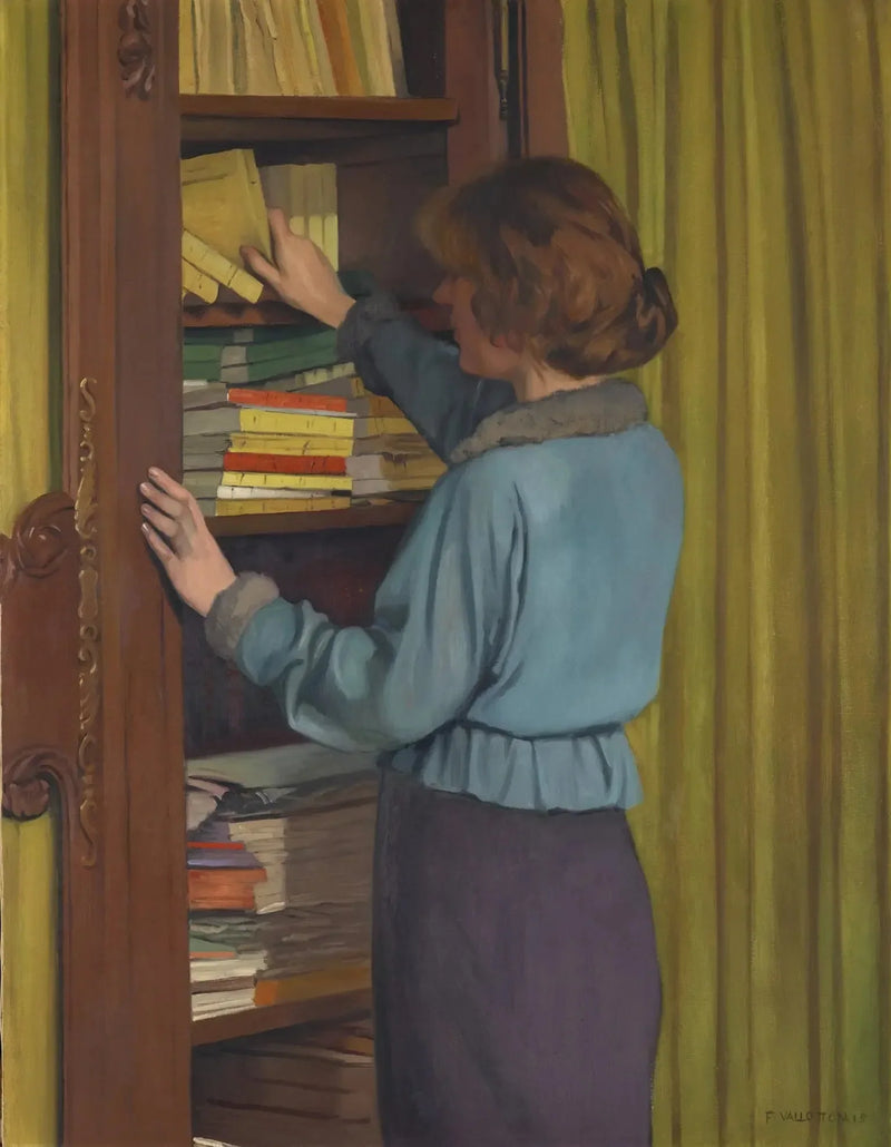 La bibliothèque - Félix Vallotton