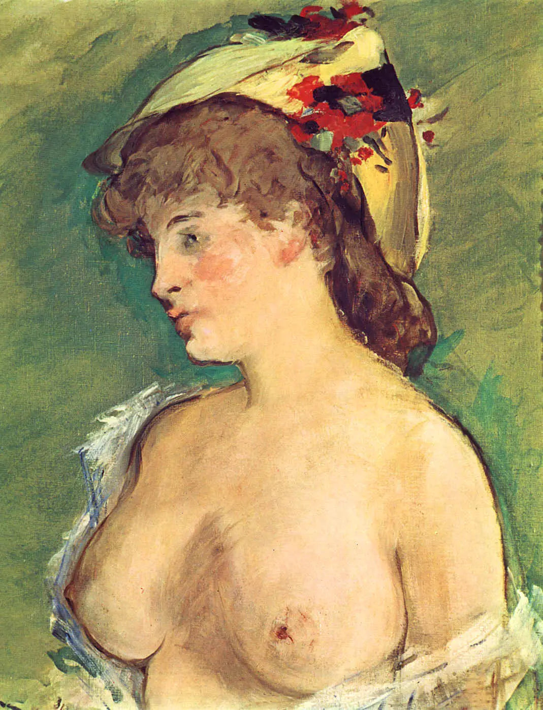 La Blonde aux seins nus - Édouard Manet image 1 tableau peint à l’huile sur toile