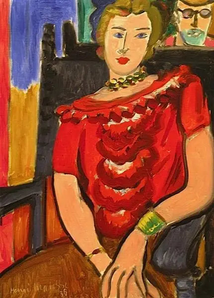 La Blouse rouge - Henri Matisse image 1 reproduction de peinture à l’huile