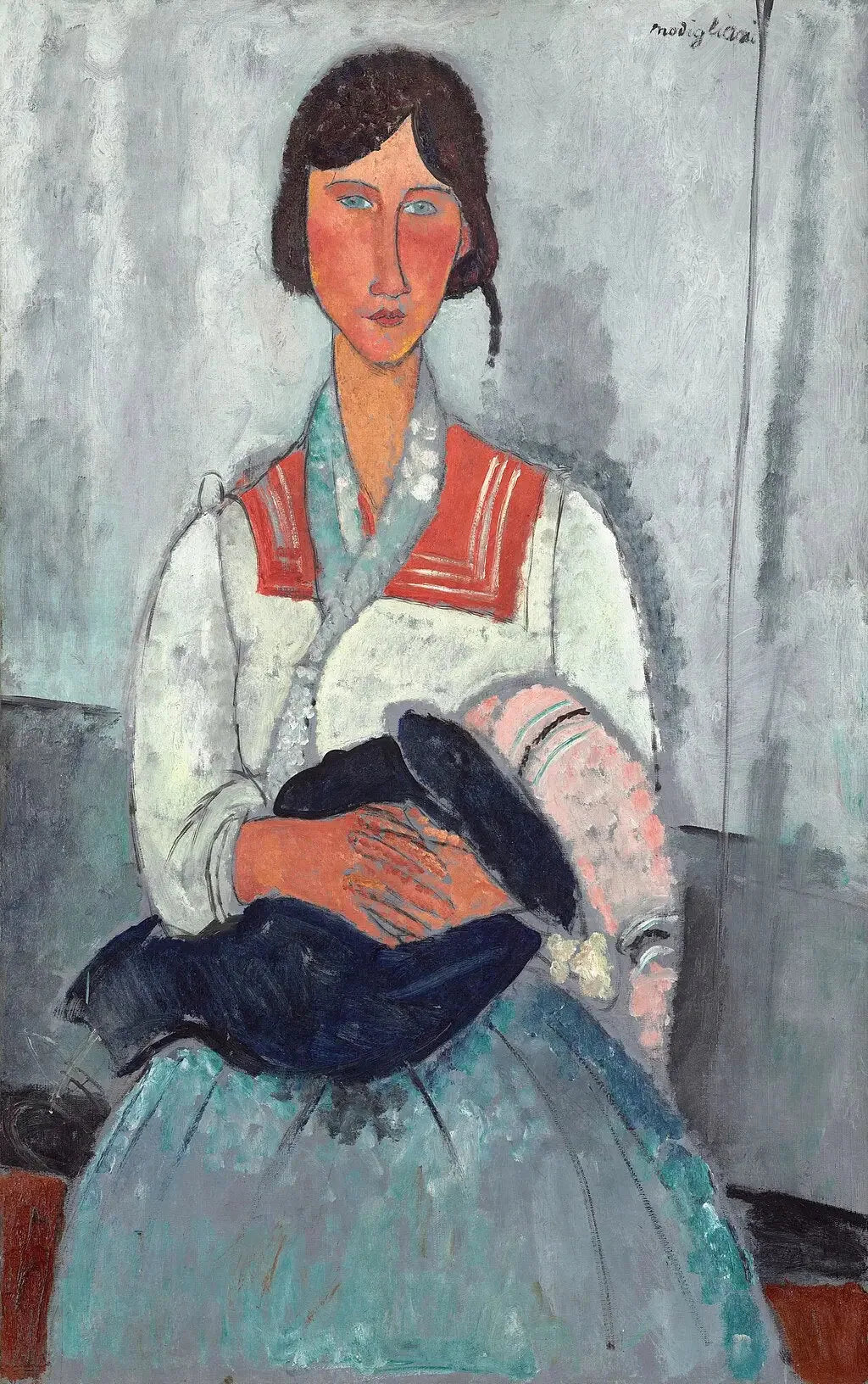 La Bohémienne - Amedeo Modigliani image 1 reproduction artisanale de tableau