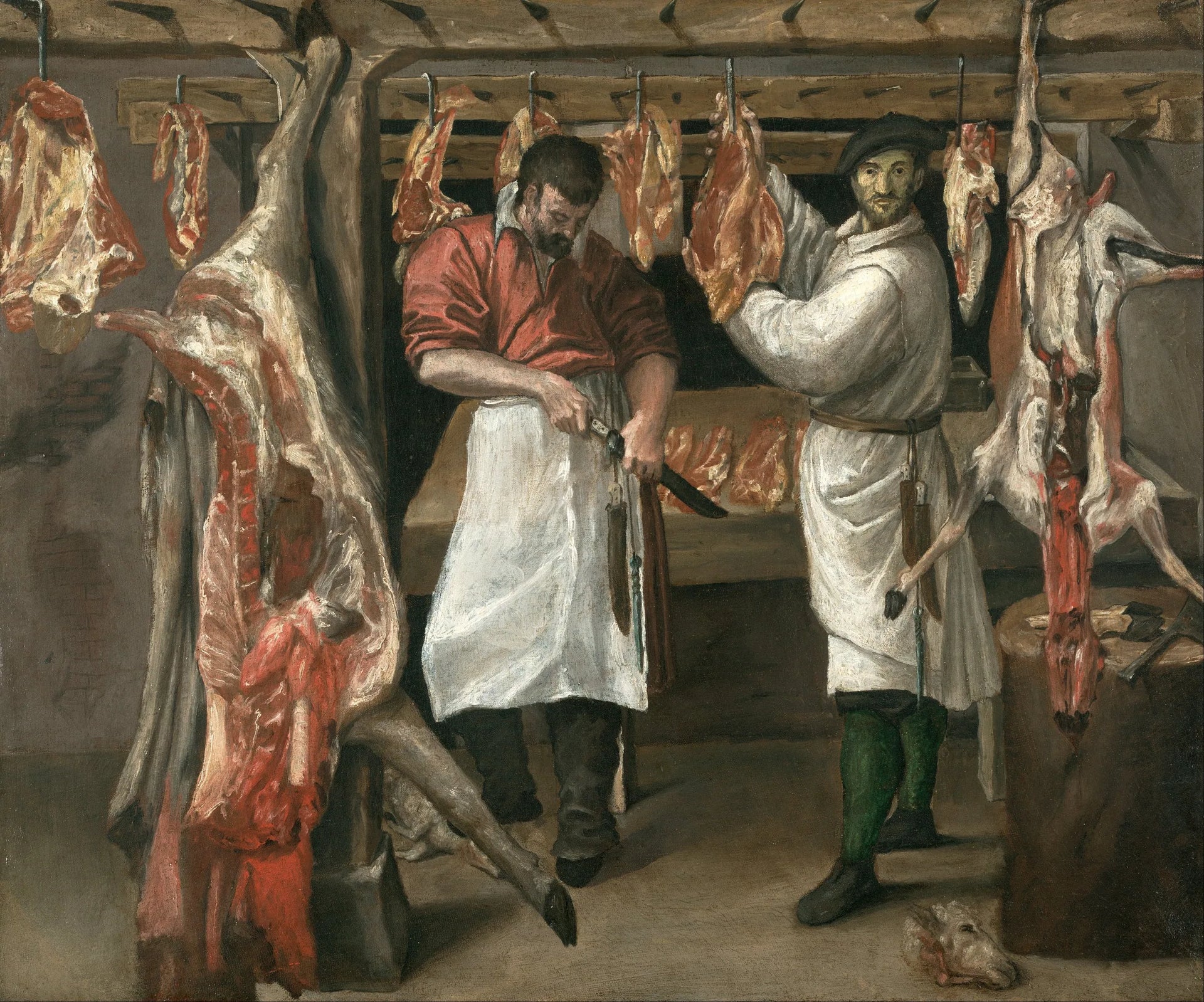 La Boucherie - Annibale Carracci image 1 reproduction réalisée par Alpha Reproduction