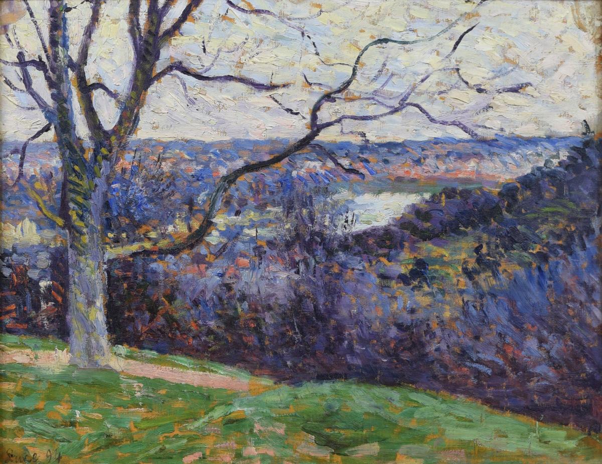 La boucle de la Seine près d'Herblay (The Loop of the Seine near Herblay) - Maximilien Luce image 1 reproduction réalisée par Alpha Reproduction