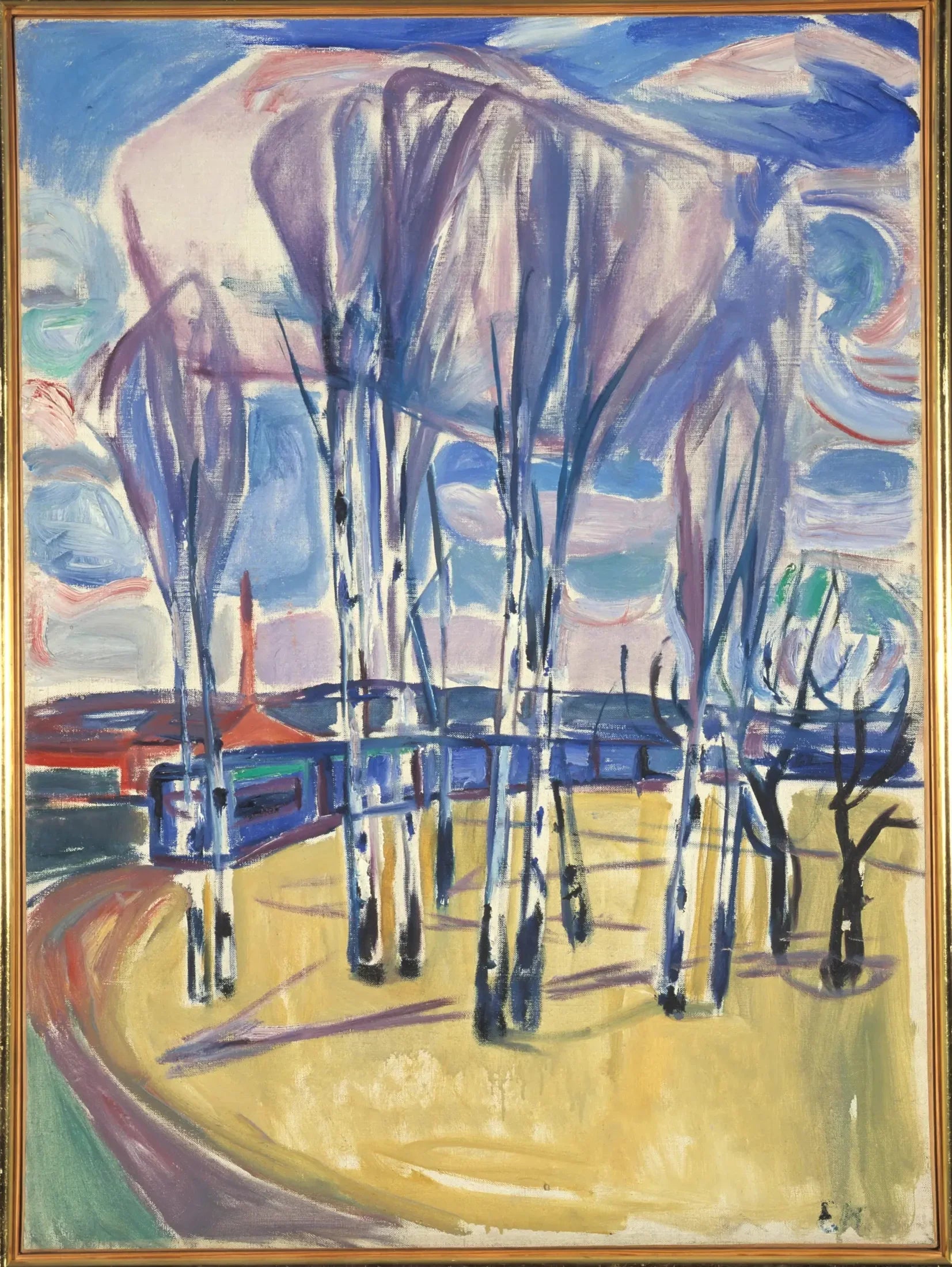 La Boucle de tram à Skøyen - Edvard Munch image 1 reproduction artisanale de tableau