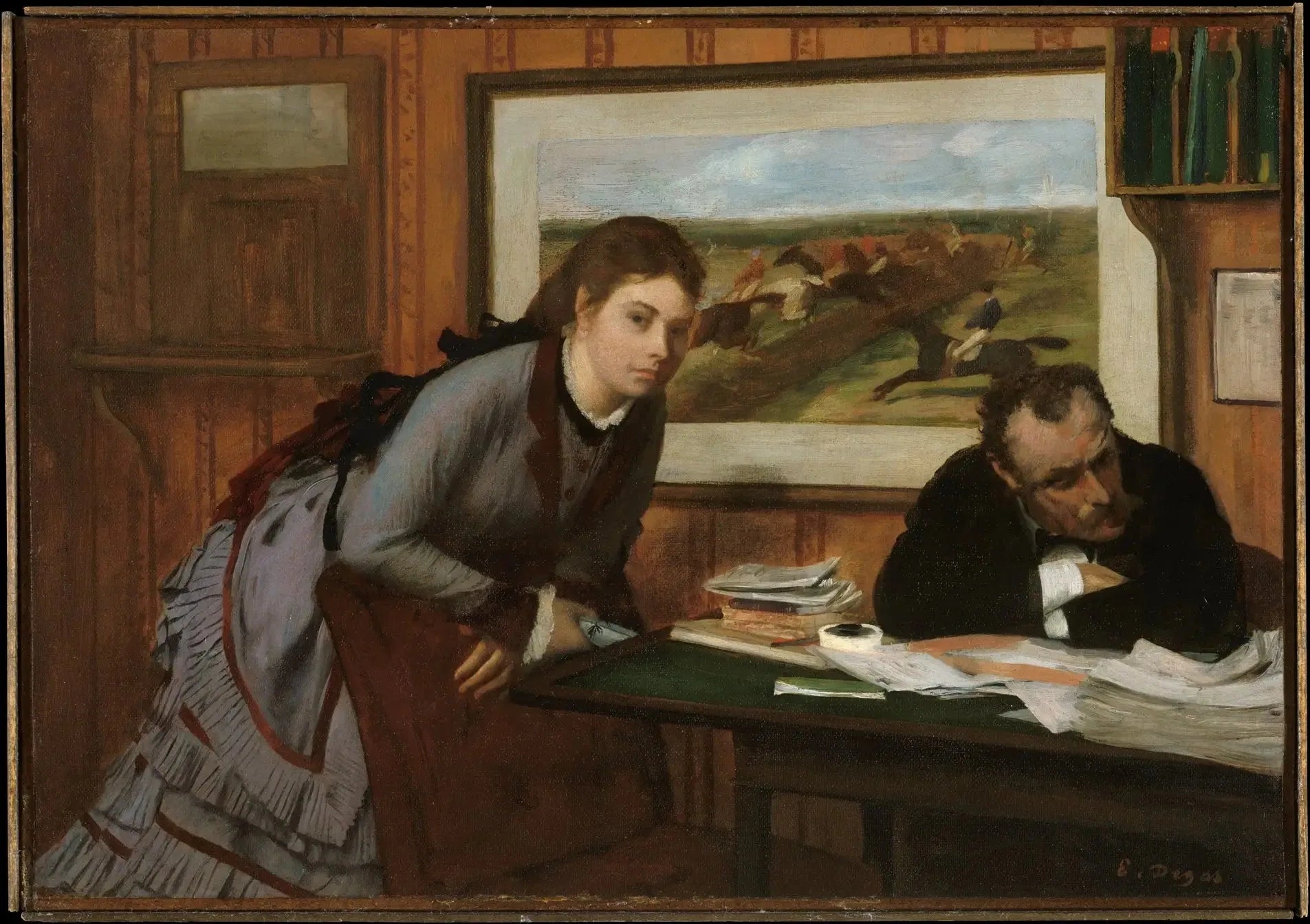 La bouderie - Edgar Degas image 1 copie de tableau peinte à la main