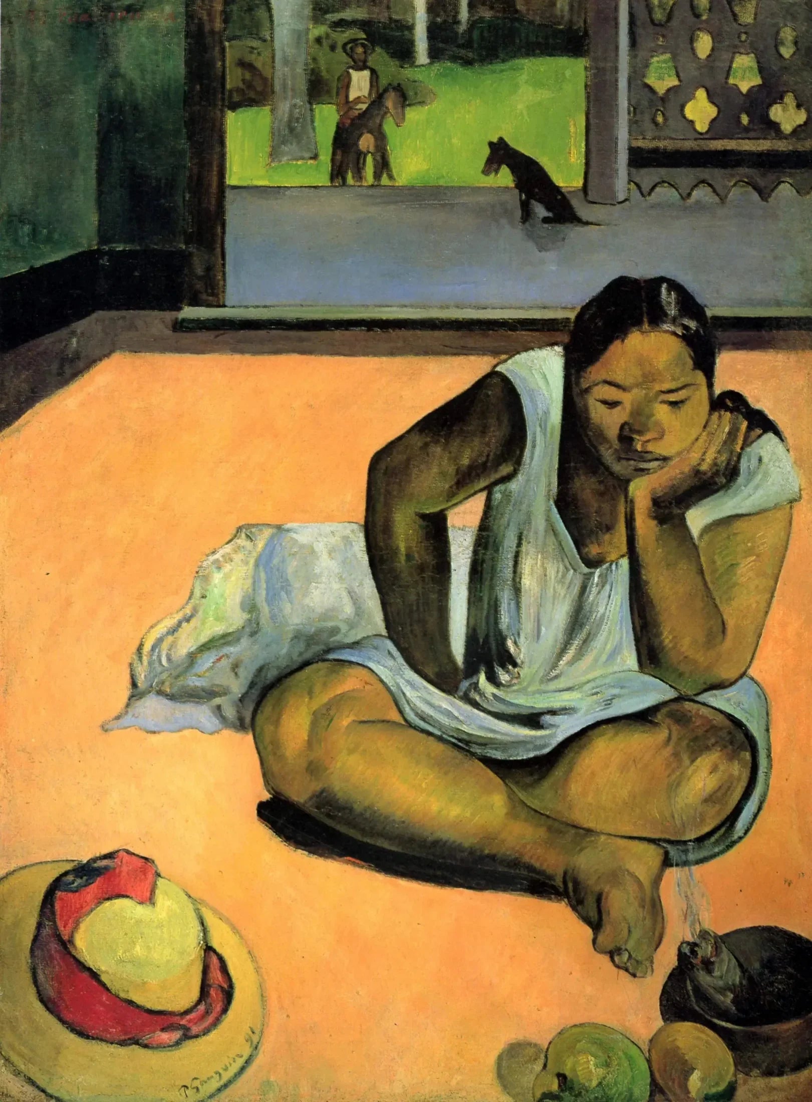 La Boudeuse - Paul Gauguin image 1 reproduction d’œuvre d’art à l’huile