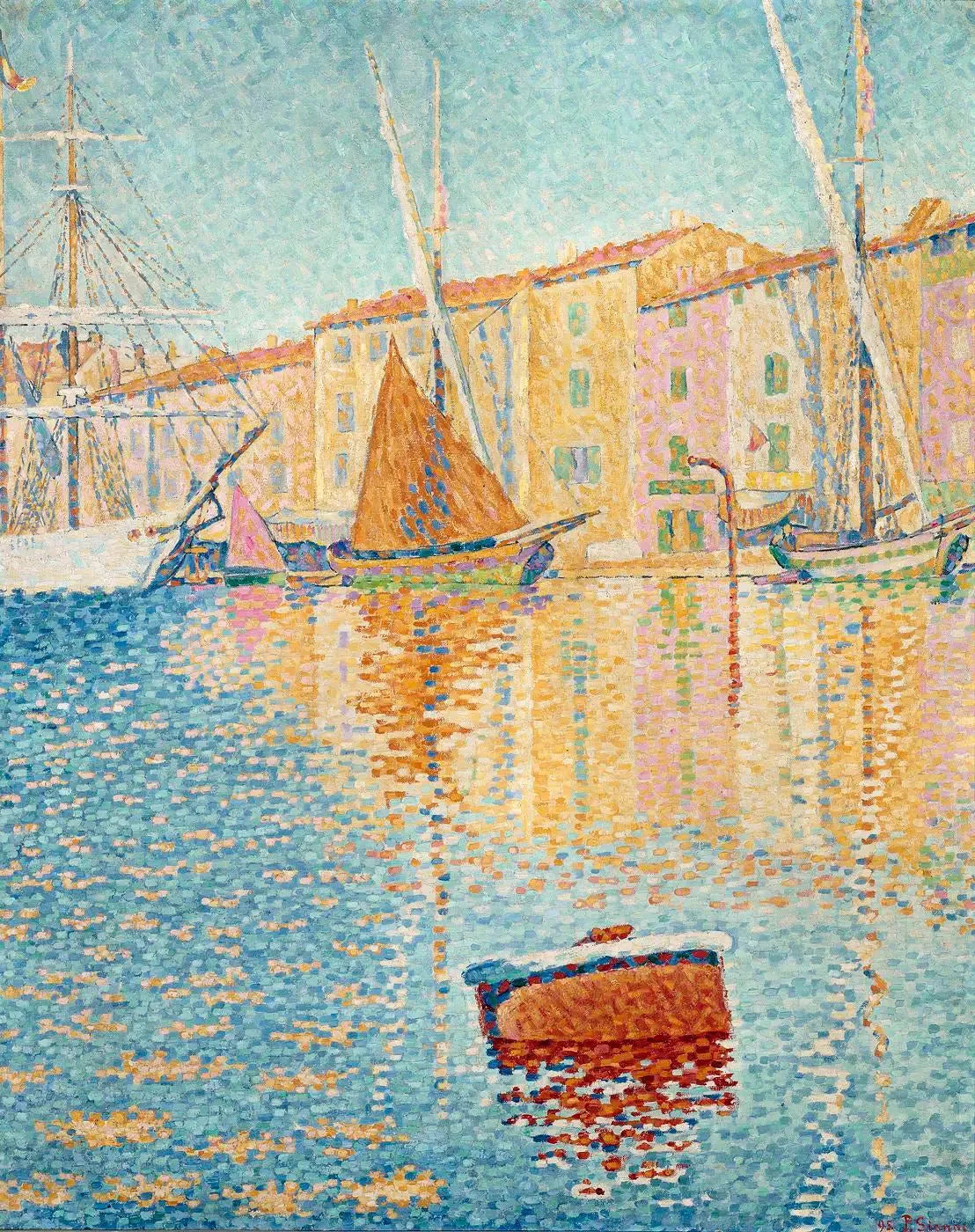La Bouée rouge - Paul Signac image 1 tableau peint à l’huile sur toile