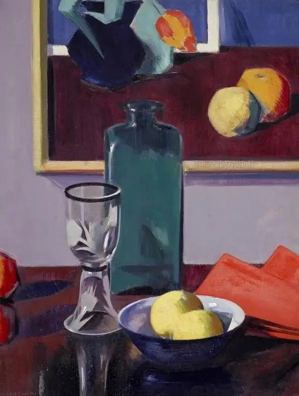 La bouteille verte - Francis Cadell image 1 reproduction artisanale de tableau