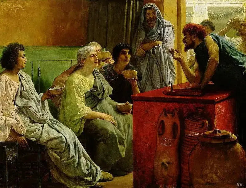 La boutique de vins - Lawrence Alma-Tadema image 1 reproduction artisanale de tableau